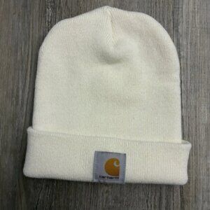 Carhartt Knit Beanie Hat, Off White Ivory color 100% acrylic OSFA
